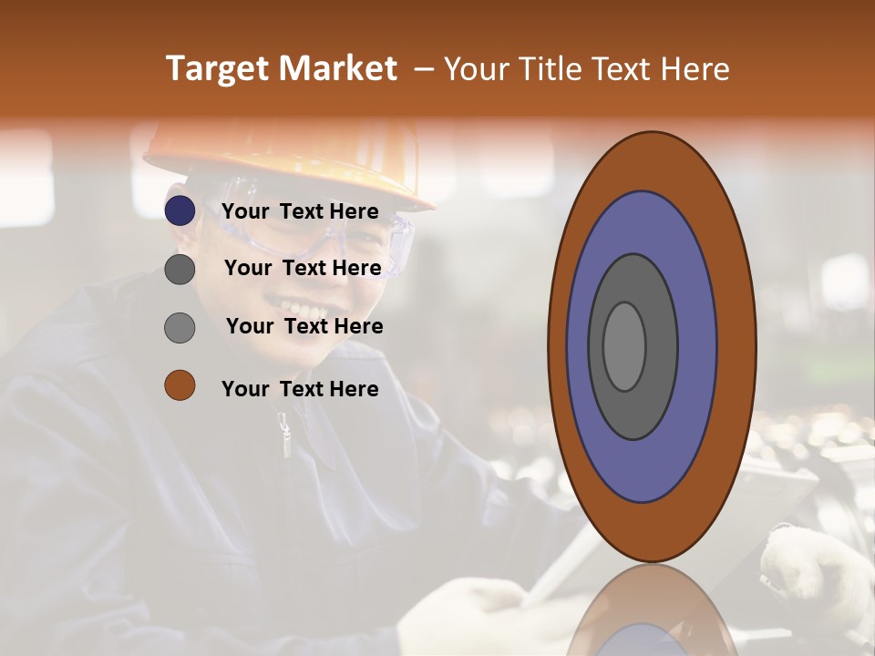 Man Equipment Smile PowerPoint Template