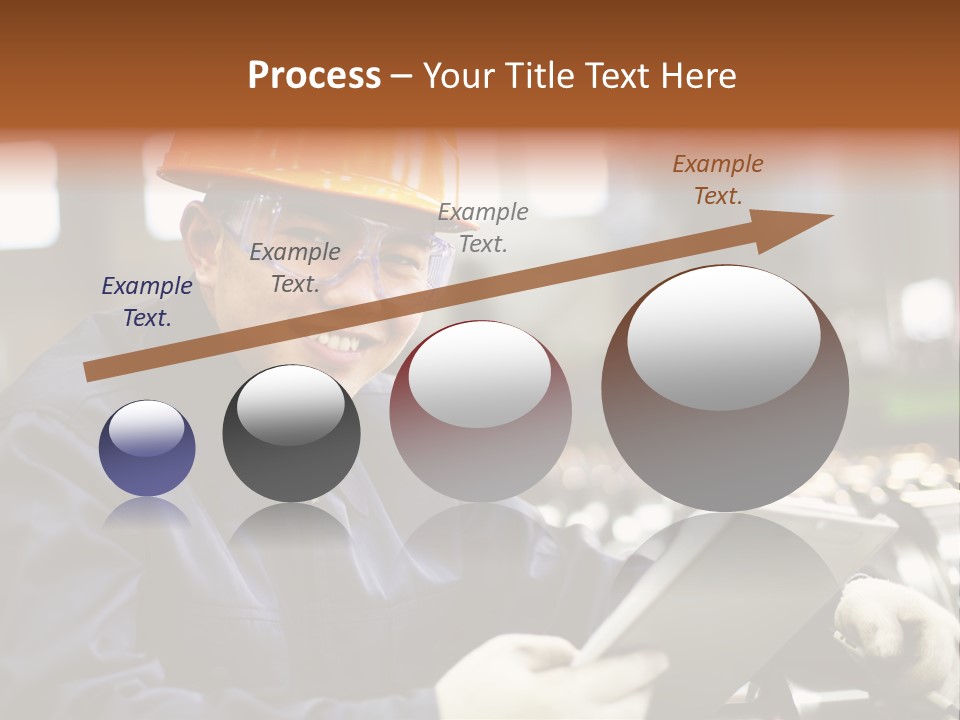 Man Equipment Smile PowerPoint Template