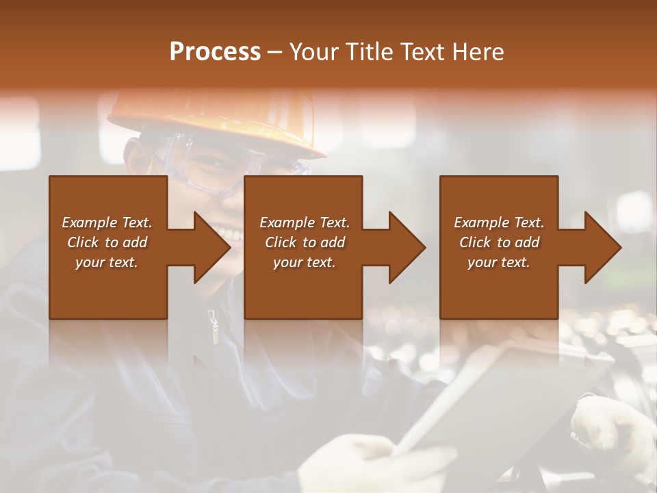 Man Equipment Smile PowerPoint Template