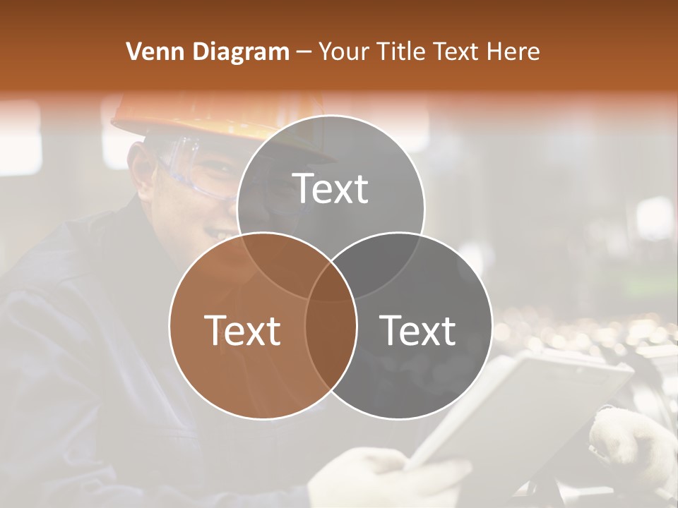 Man Equipment Smile PowerPoint Template