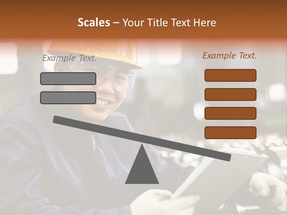 Man Equipment Smile PowerPoint Template