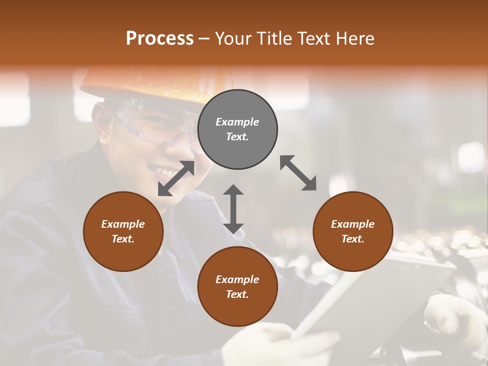 Man Equipment Smile PowerPoint Template
