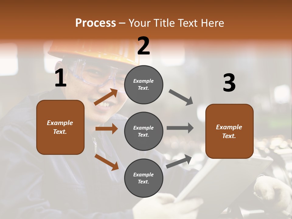 Man Equipment Smile PowerPoint Template