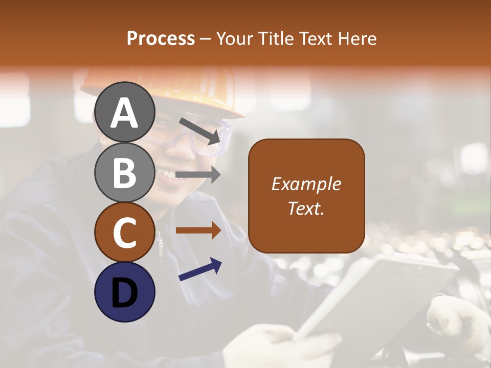 Man Equipment Smile PowerPoint Template
