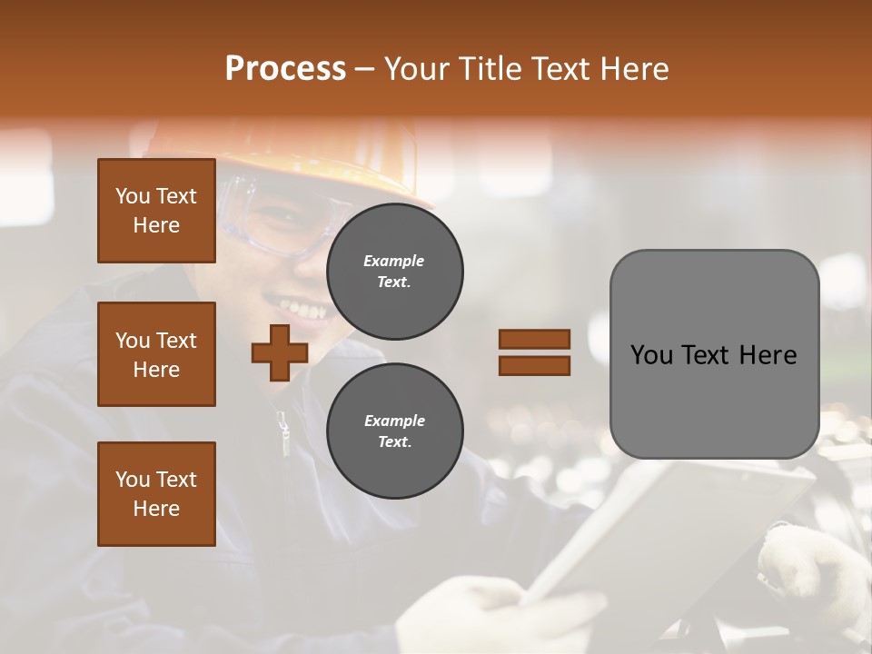 Man Equipment Smile PowerPoint Template