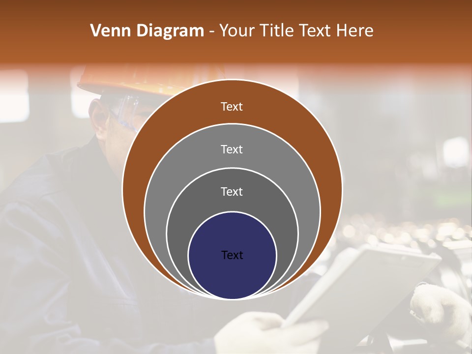 Man Equipment Smile PowerPoint Template