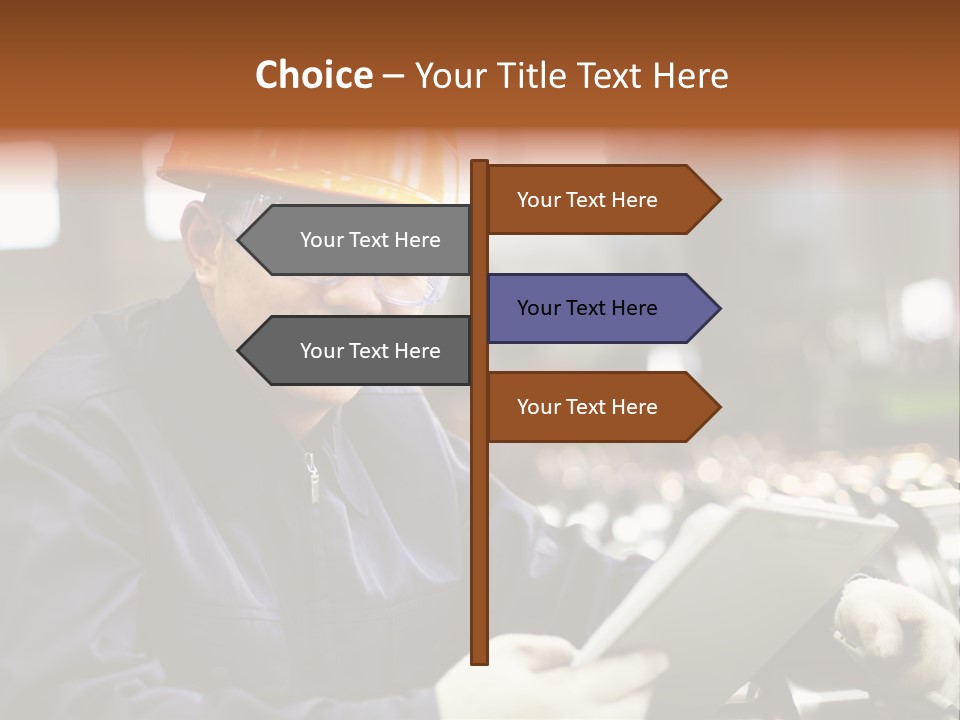 Man Equipment Smile PowerPoint Template