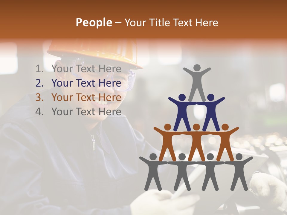 Man Equipment Smile PowerPoint Template