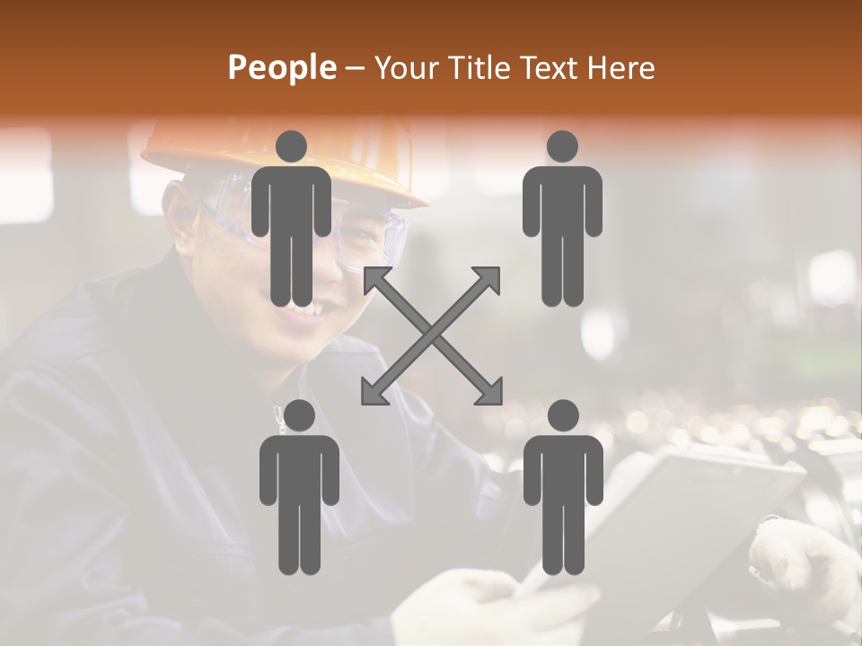 Man Equipment Smile PowerPoint Template