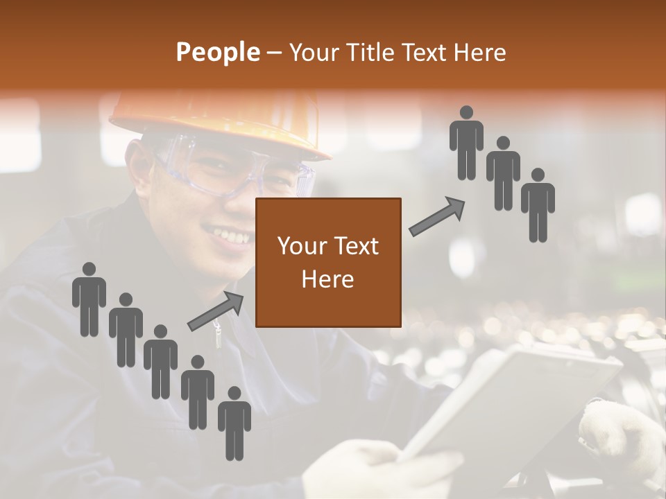 Man Equipment Smile PowerPoint Template