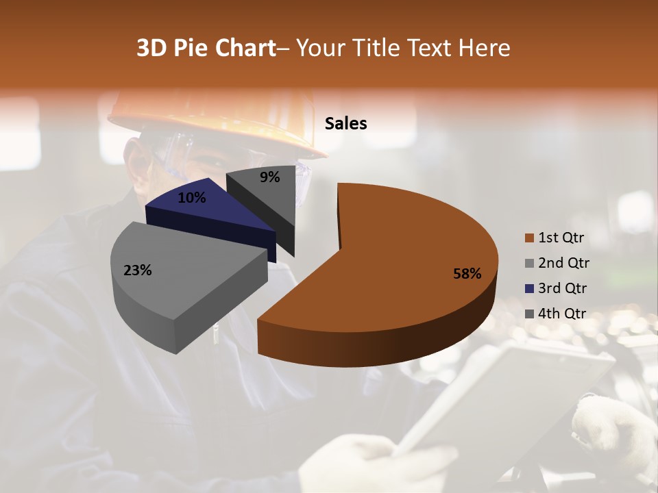 Man Equipment Smile PowerPoint Template