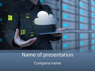 Technology Business Server PowerPoint Template