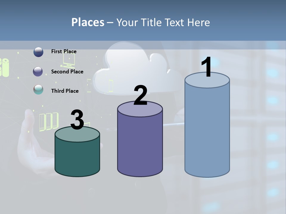 Technology Business Server PowerPoint Template