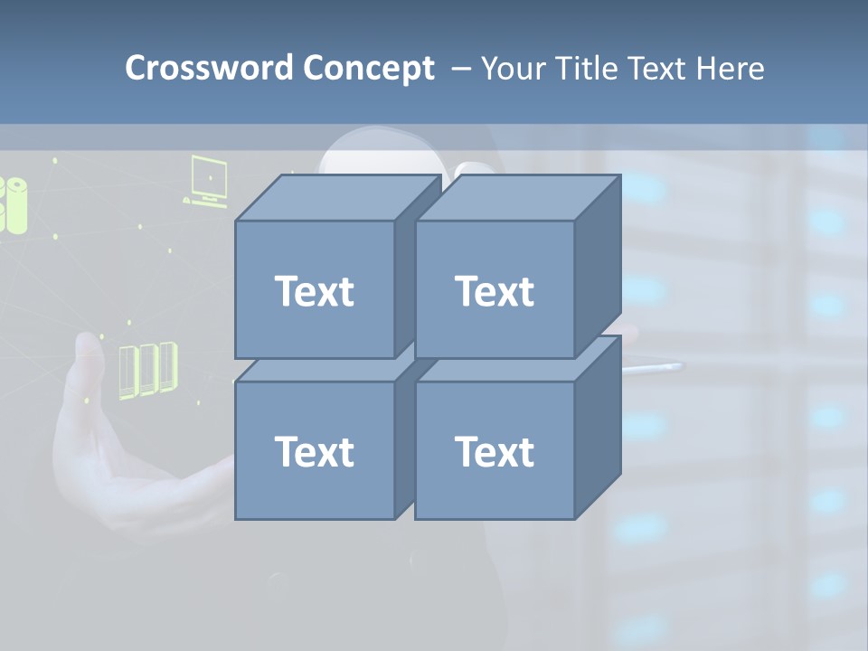 Technology Business Server PowerPoint Template