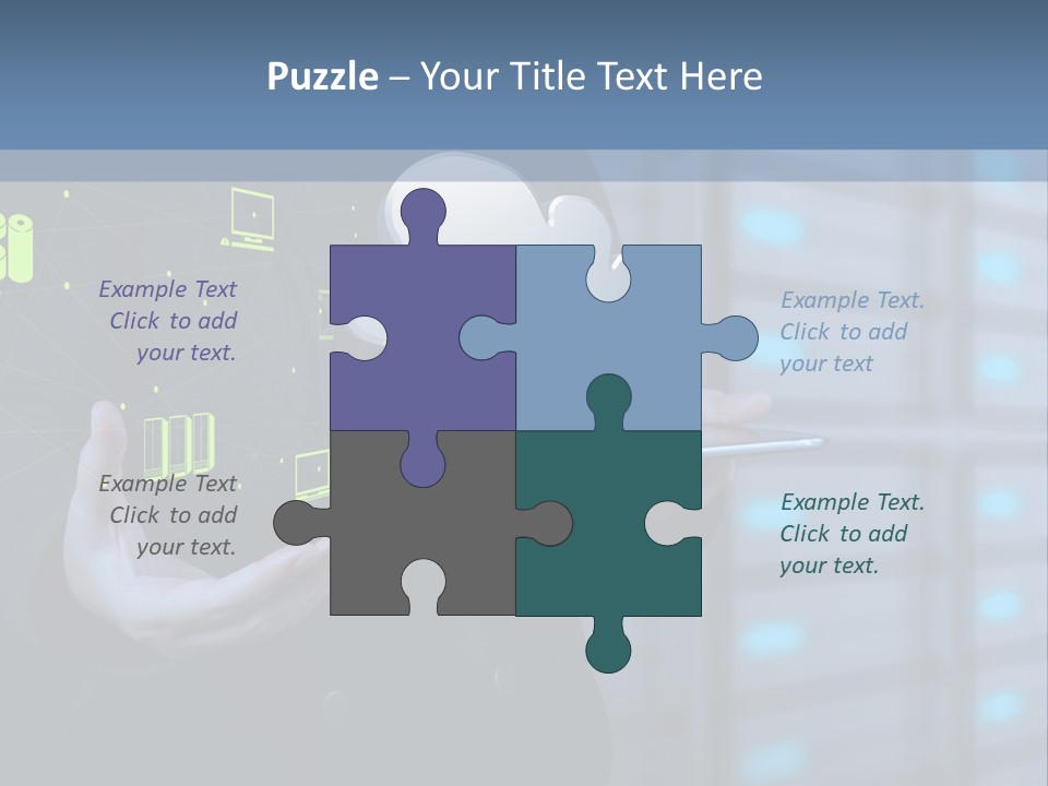 Technology Business Server PowerPoint Template