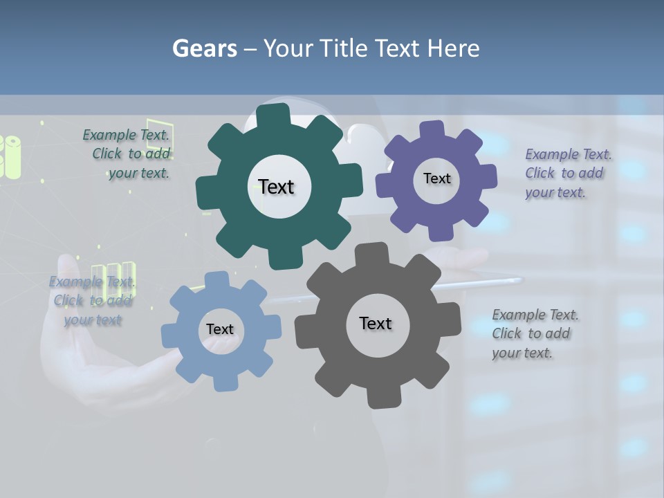 Technology Business Server PowerPoint Template