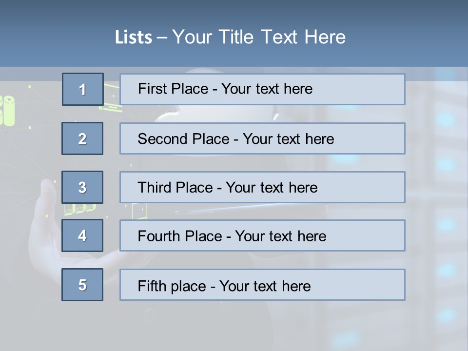 Technology Business Server PowerPoint Template