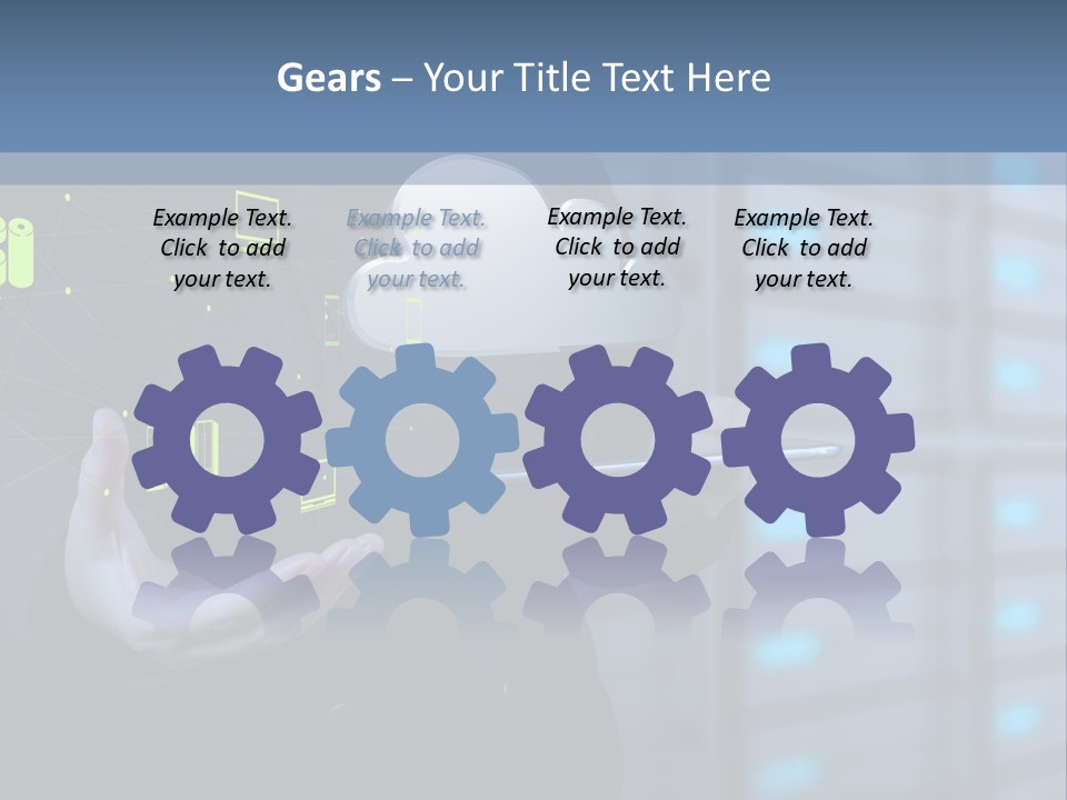 Technology Business Server PowerPoint Template
