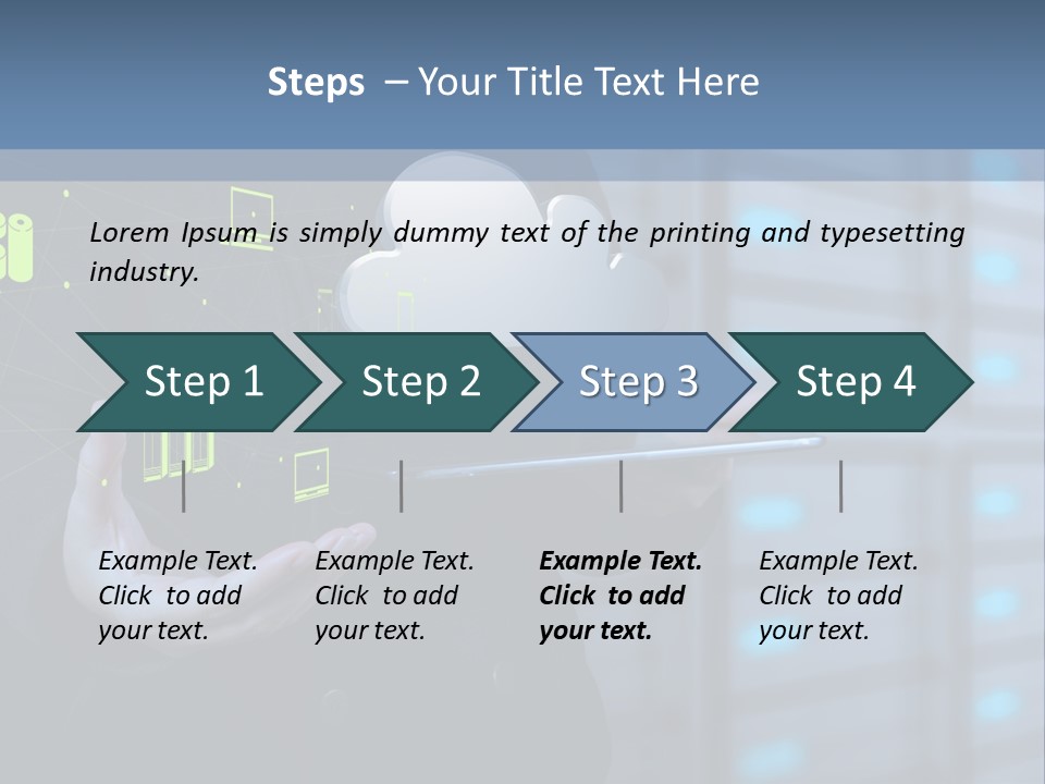 Technology Business Server PowerPoint Template
