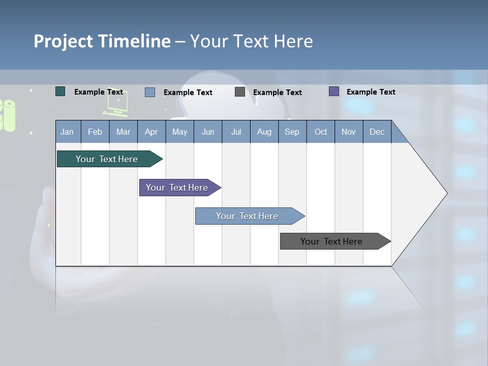Technology Business Server PowerPoint Template