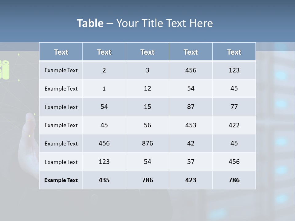 Technology Business Server PowerPoint Template