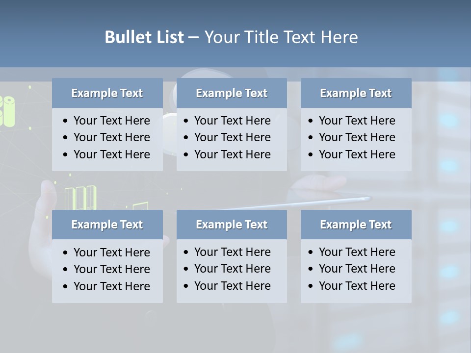 Technology Business Server PowerPoint Template