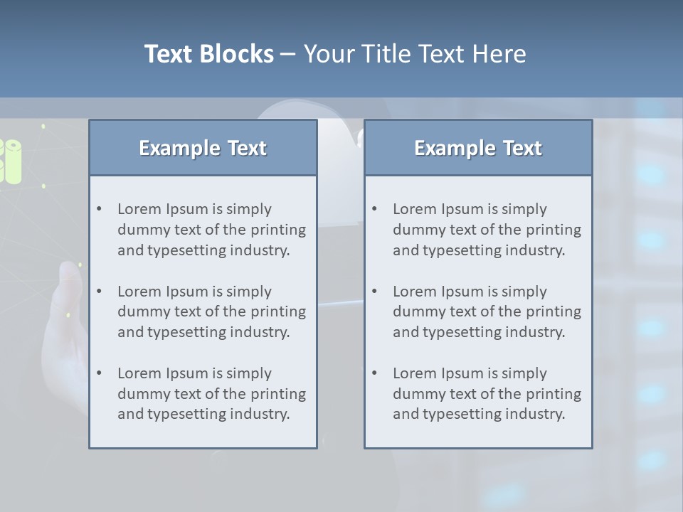 Technology Business Server PowerPoint Template