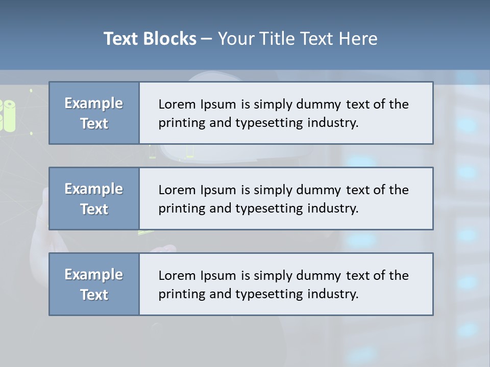 Technology Business Server PowerPoint Template