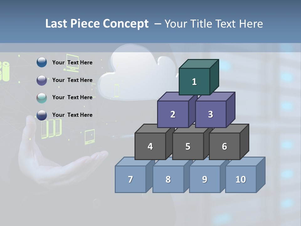 Technology Business Server PowerPoint Template