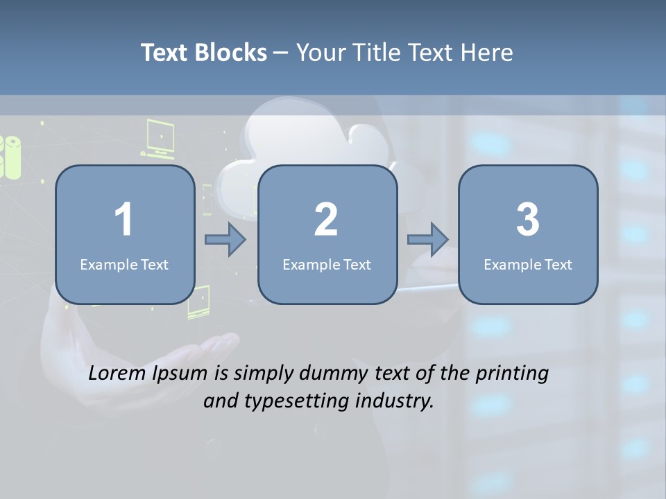 Technology Business Server PowerPoint Template