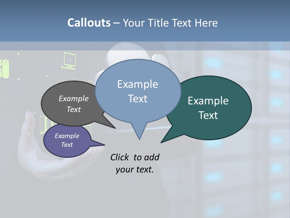 Technology Business Server PowerPoint Template