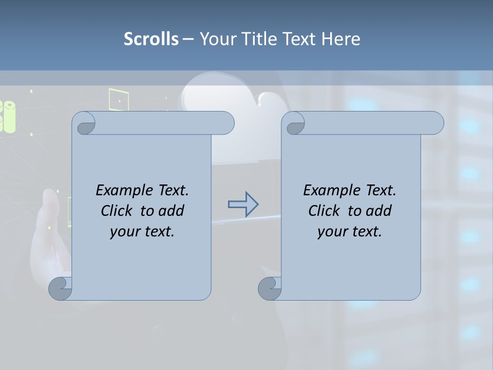 Technology Business Server PowerPoint Template
