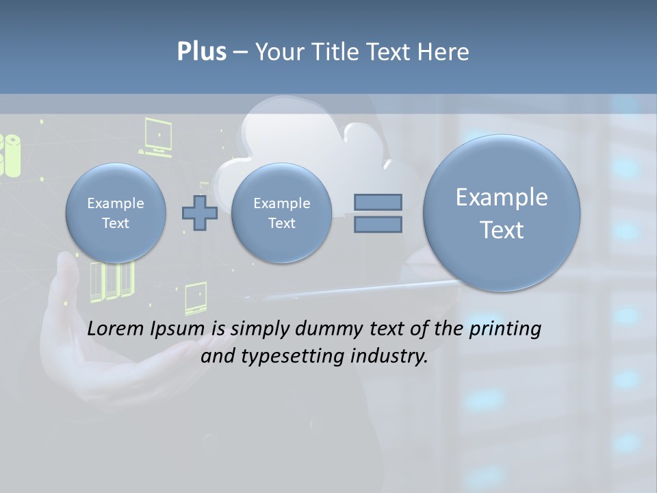 Technology Business Server PowerPoint Template