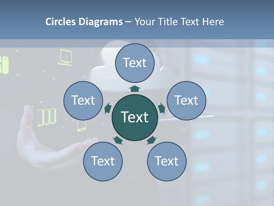 Technology Business Server PowerPoint Template