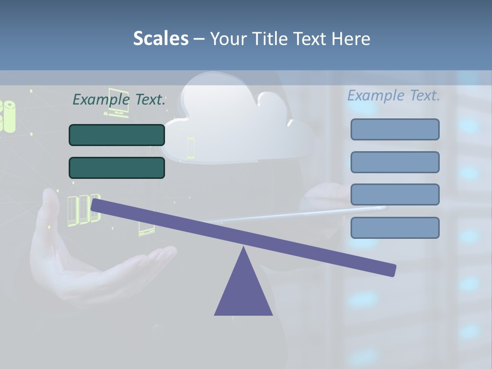 Technology Business Server PowerPoint Template