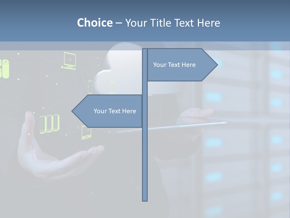 Technology Business Server PowerPoint Template