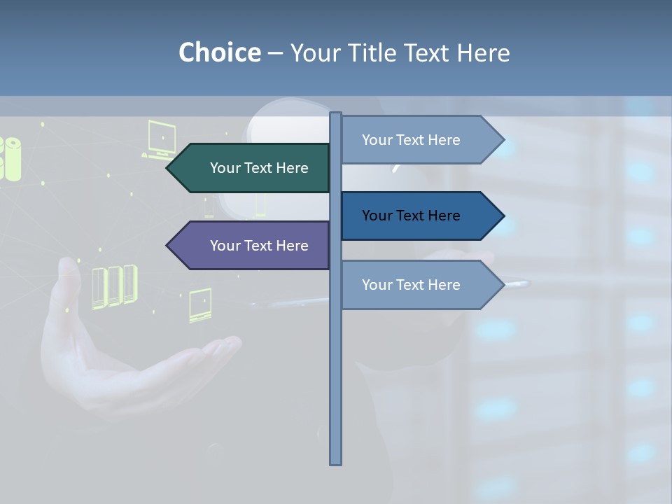 Technology Business Server PowerPoint Template