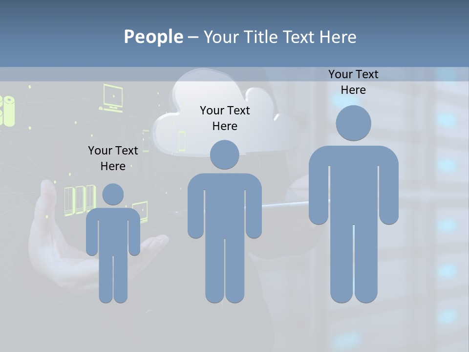 Technology Business Server PowerPoint Template