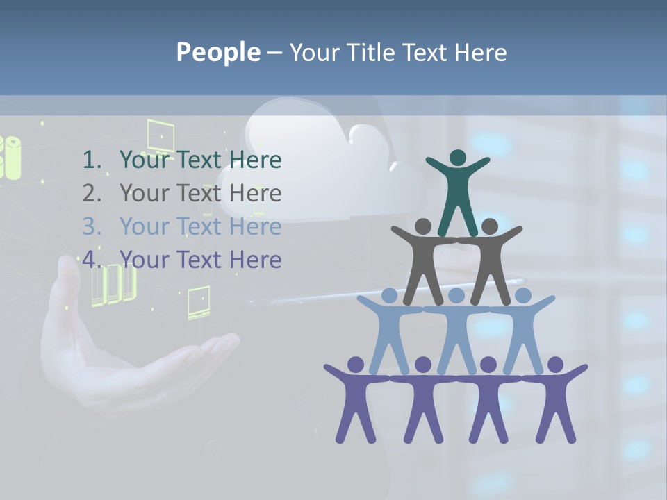 Technology Business Server PowerPoint Template