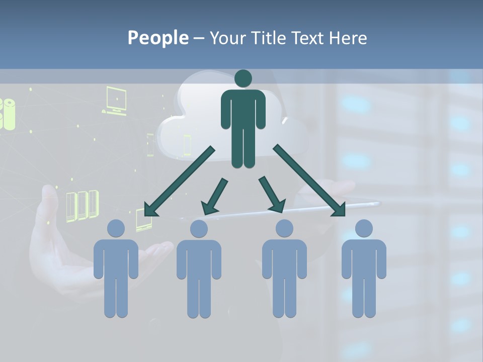 Technology Business Server PowerPoint Template