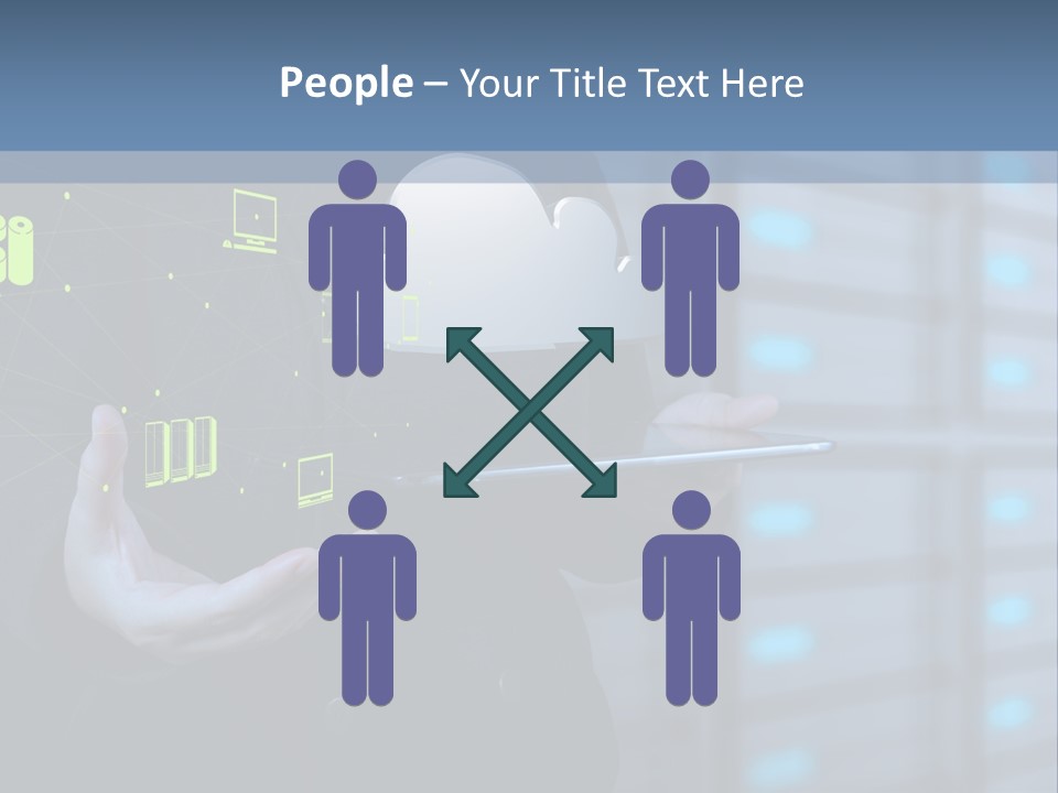 Technology Business Server PowerPoint Template