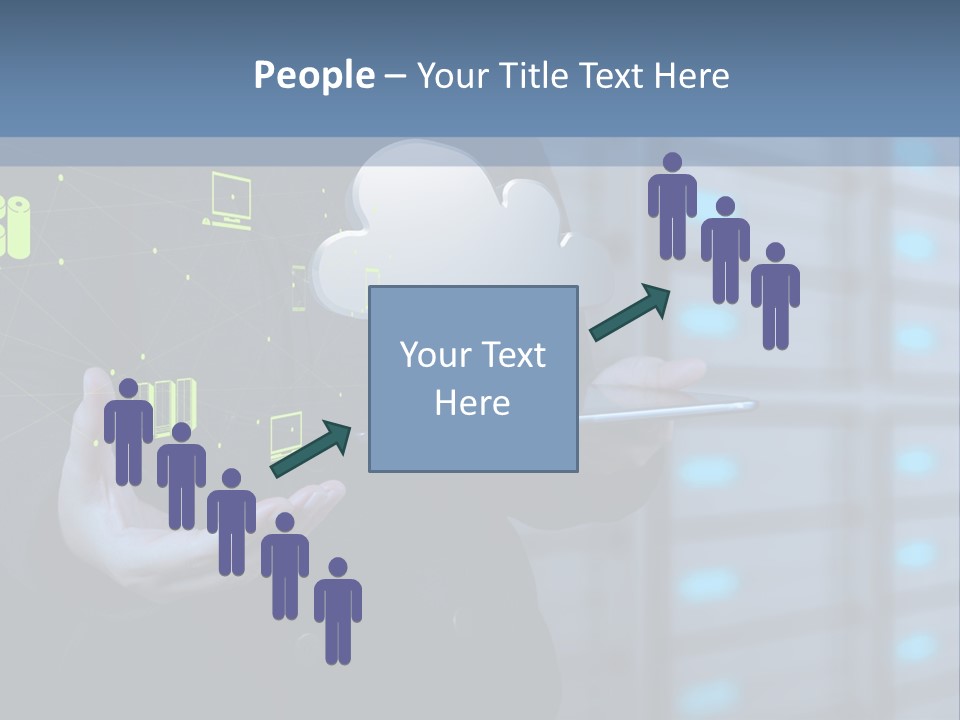 Technology Business Server PowerPoint Template