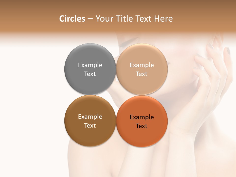 Health Young Woman Caucasian PowerPoint Template