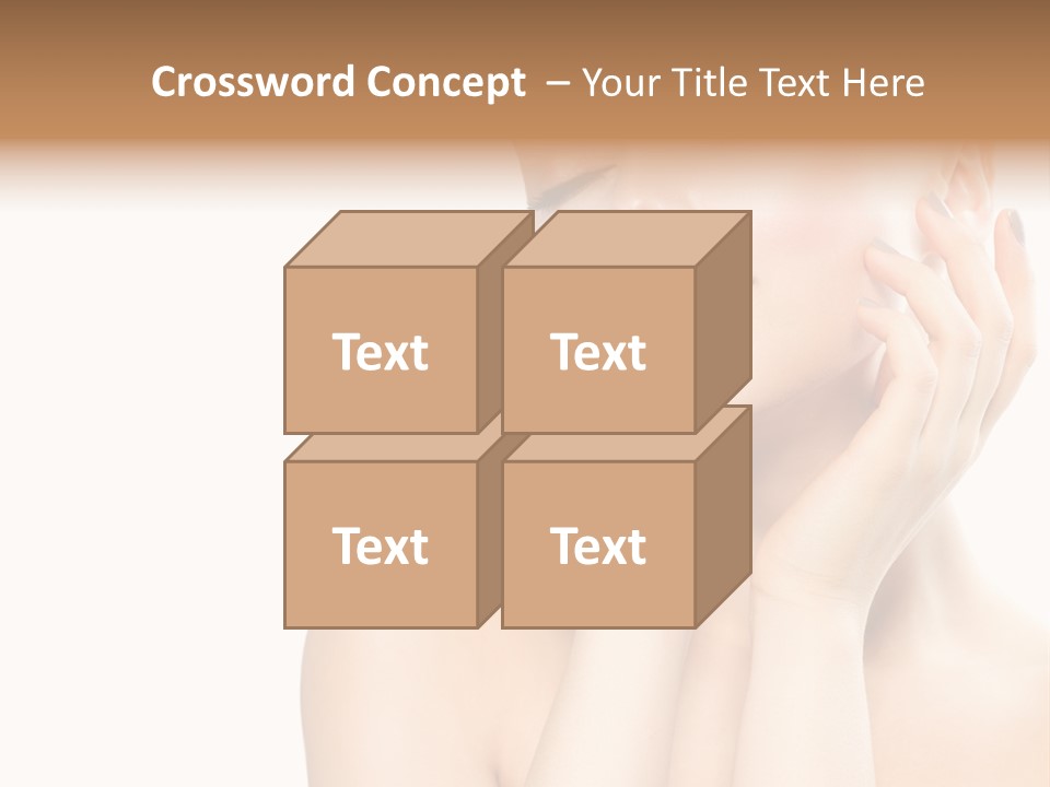 Health Young Woman Caucasian PowerPoint Template