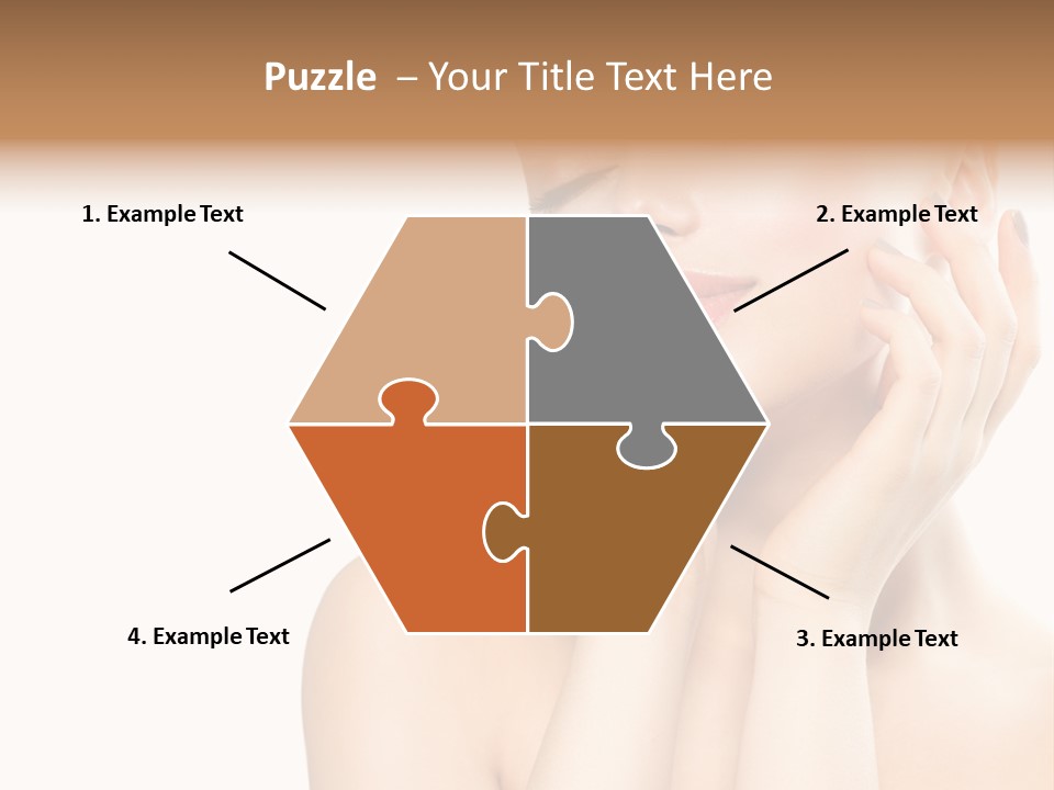 Health Young Woman Caucasian PowerPoint Template