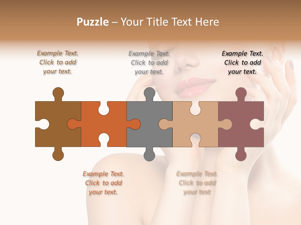 Health Young Woman Caucasian PowerPoint Template