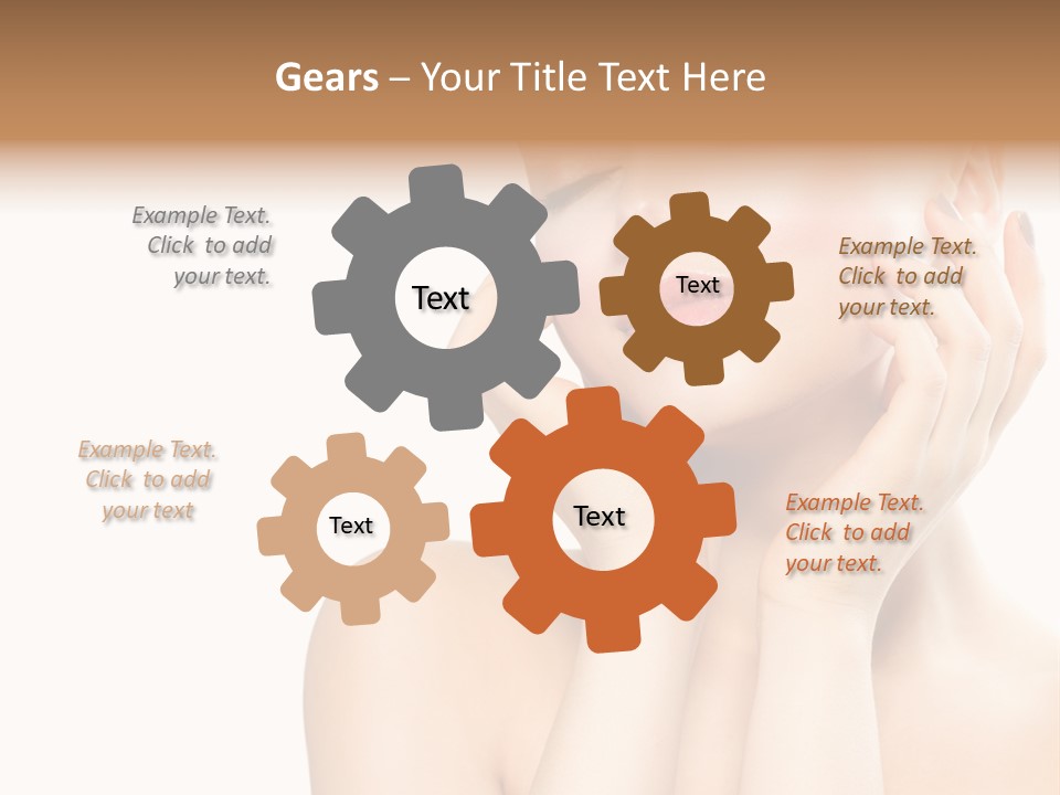 Health Young Woman Caucasian PowerPoint Template