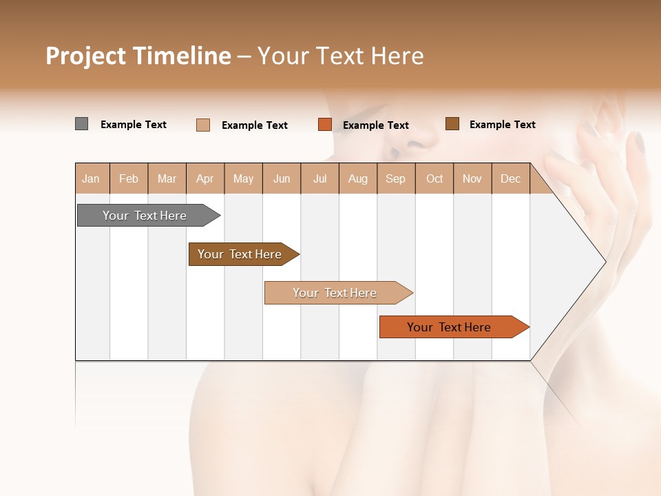 Health Young Woman Caucasian PowerPoint Template