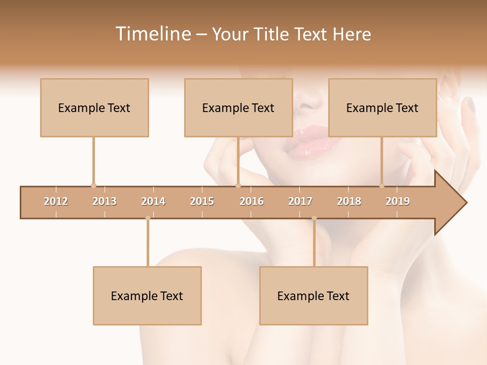 Health Young Woman Caucasian PowerPoint Template