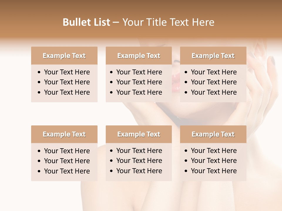 Health Young Woman Caucasian PowerPoint Template